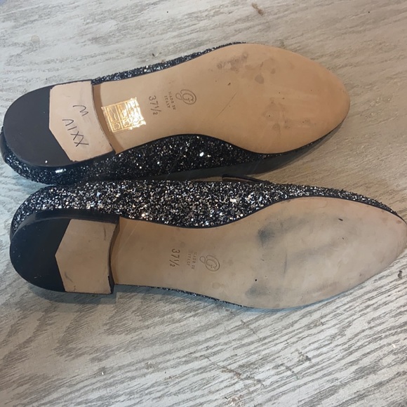 M Gemi Parma Sparkle Flats Black Leather Trim.  Size 37.5 - Picture 5 of 6